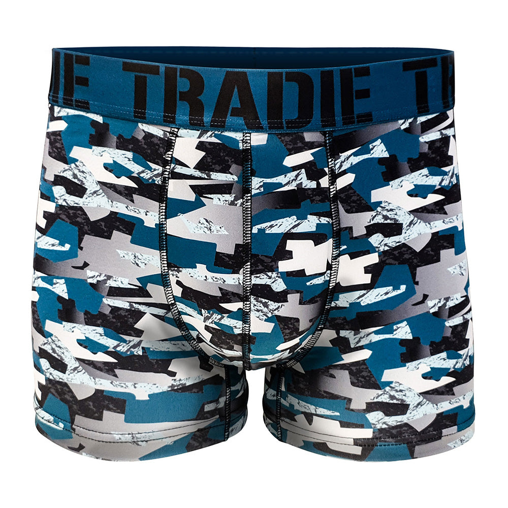TRADIE Workwear Men's Work N Surf Trunk - Camolarge - RSEA Safety Outlet